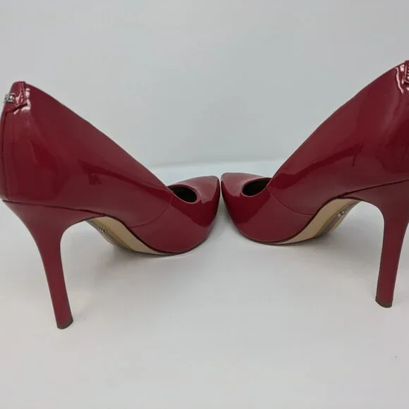 Sam Edelman Hazel Red Patent Leather Heels - Picture 2 of 10